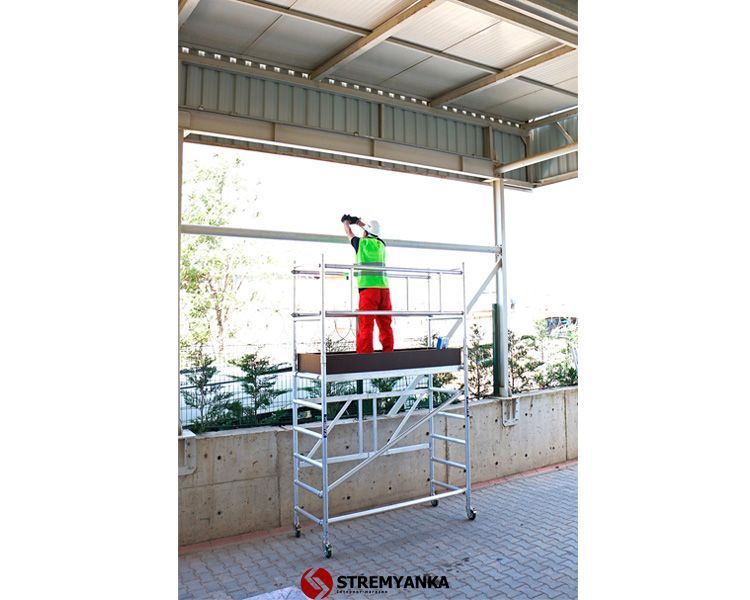 Алюмінієва вишка-тура VIRASTAR Pro Tube F (0,6x1,8) робоча висота 3,65 м ProTUBE F180 фото