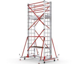 Телескопічна вишка-тура VIRASTAR TELESAFE XL Premium 2x15 сходинок S008_XLN_PR фото