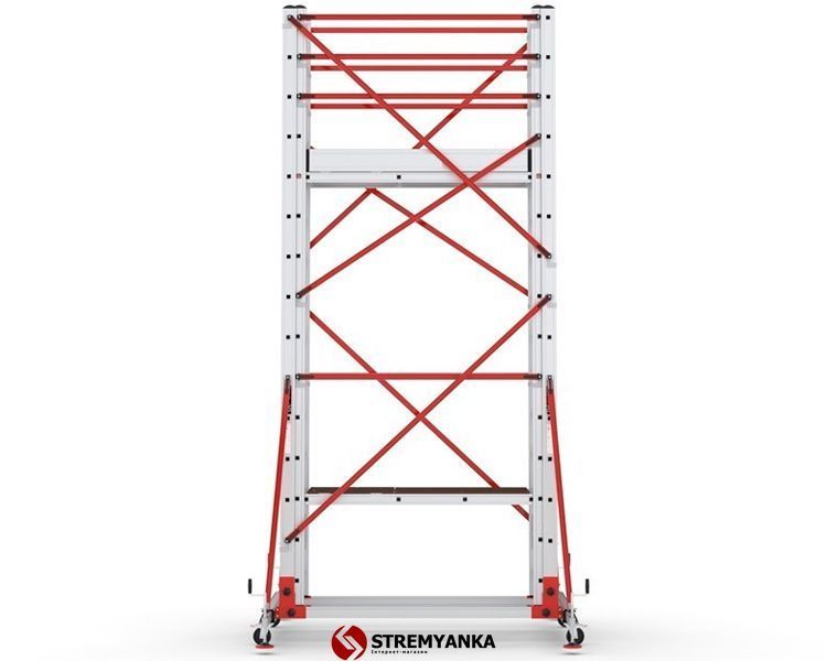 Телескопическая вышка-тура VIRASTAR TELESAFE XL Premium 2x15 ступеней S008_XLN_PR фото