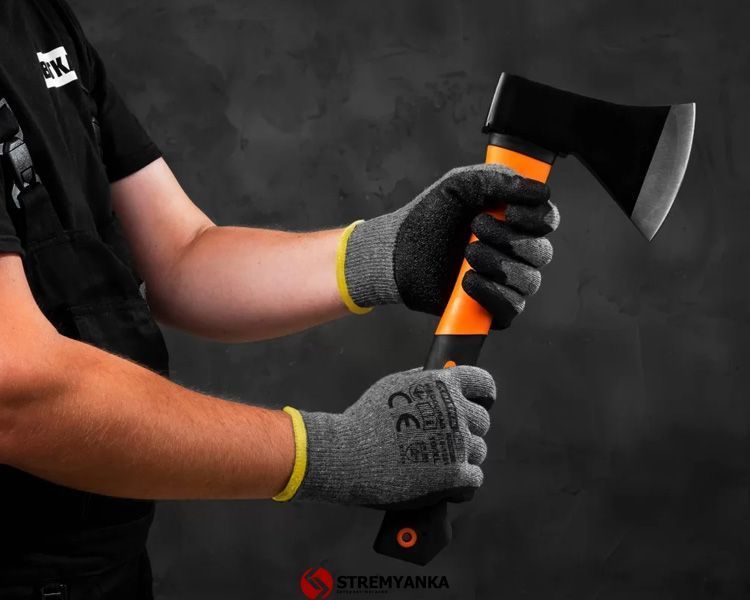 Рукавиці трикотажні з латексним покриттям КВІТКА PRO Recodrag Expert (10" / XL) (110-1201-10-IND) 110-1201-10-IND фото