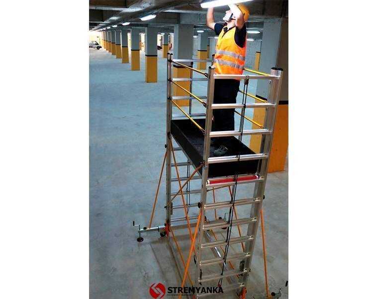 Телескопическая вышка-тура VIRASTAR TELESAFE XL 2x15 ступеней S008_XLN фото