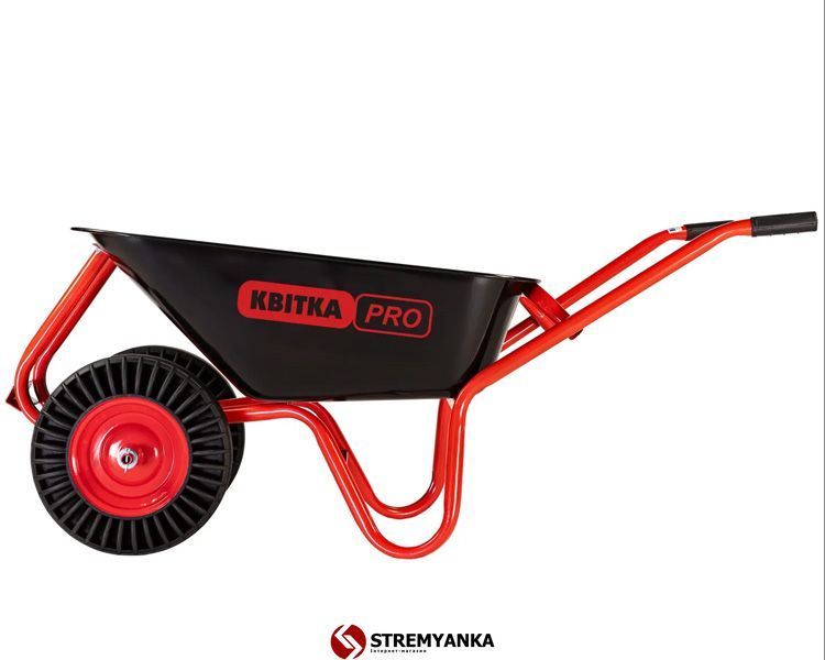 Строительная тачка 2-х колесная КВІТКА PRO Formula 1 Industrial (100 л, 180 кг, SR) (110-4077) 110-4077 фото