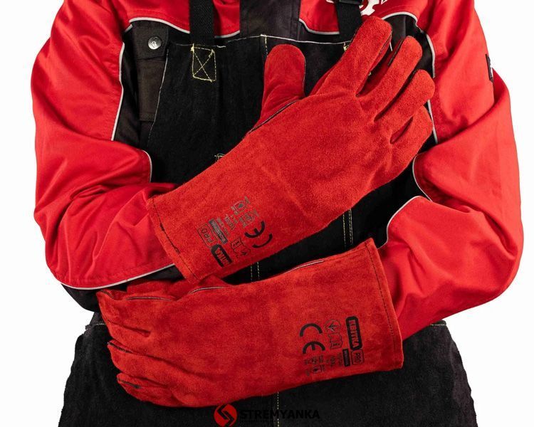 Рукавиці, "краги" для зварювання КВІТКА PRO Industrial (10"/ XL) (110-1240-IND) 110-1240-IND фото
