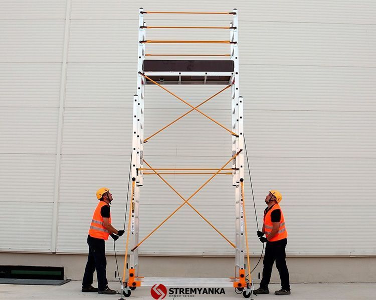 Телескопическая вышка-тура VIRASTAR TELESAFE XL 2x10 ступеней S005_XLN фото