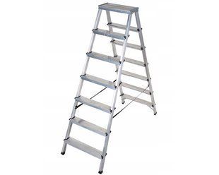 Двухсторонняя алюминиевая стремянка VIRASTAR Step Stool 2x7 ступеней DR125ALDD7 фото