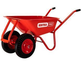Тачка садова 2-х колісна КВІТКА PRO Formula 1 Expert (100 л, 180 кг, СК) (110-4076) 110-4076 фото