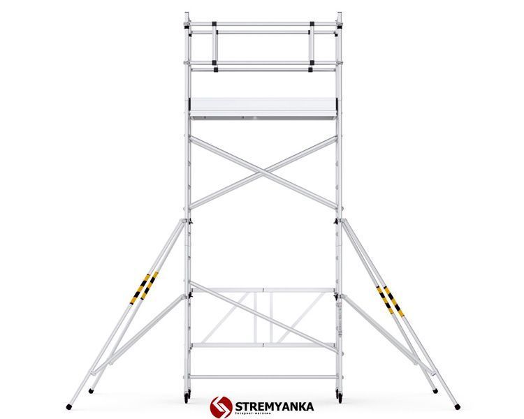 Алюмінієва вишка-тура VIRASTAR Pro Tube F (0,6x1,8) робоча висота 5,45 м ProTUBE F360 фото