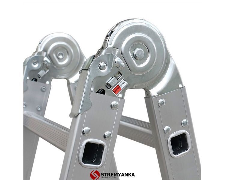 Шарнірна драбина-стрем'янка VIRASTAR Acrobat 4x3 сходинки AK011 фото
