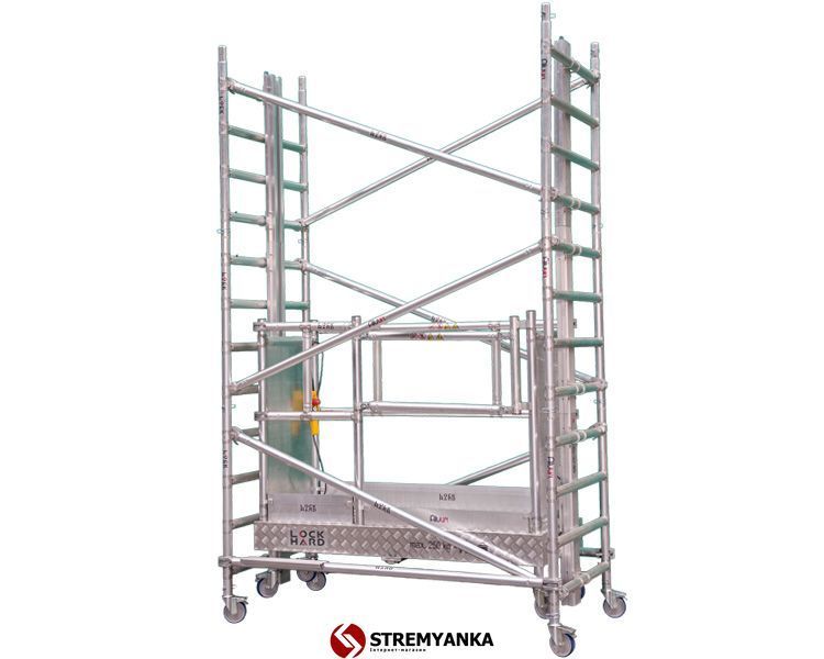Алюмінєва вишка-тура з автоматичним підйомом платформи ALULIFT XL 12м/524kg 1200 XL фото