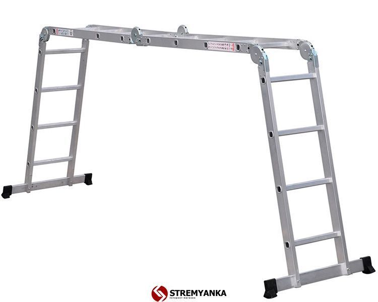 Шарнирная лестница-стремянка VIRASTAR Acrobat 4x4 ступени AK016 фото