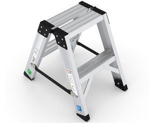Двухсторонняя стремянка VIRASTAR EVEREST PRO 2x2 ступени EVR-PRO2 фото