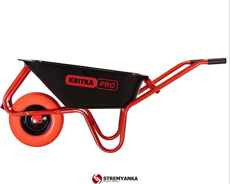 Будівельна тачка КВІТКА PRO Formula 1 Industrial (100 л, 180 кг, PU) (110-4053) 110-4053 фото