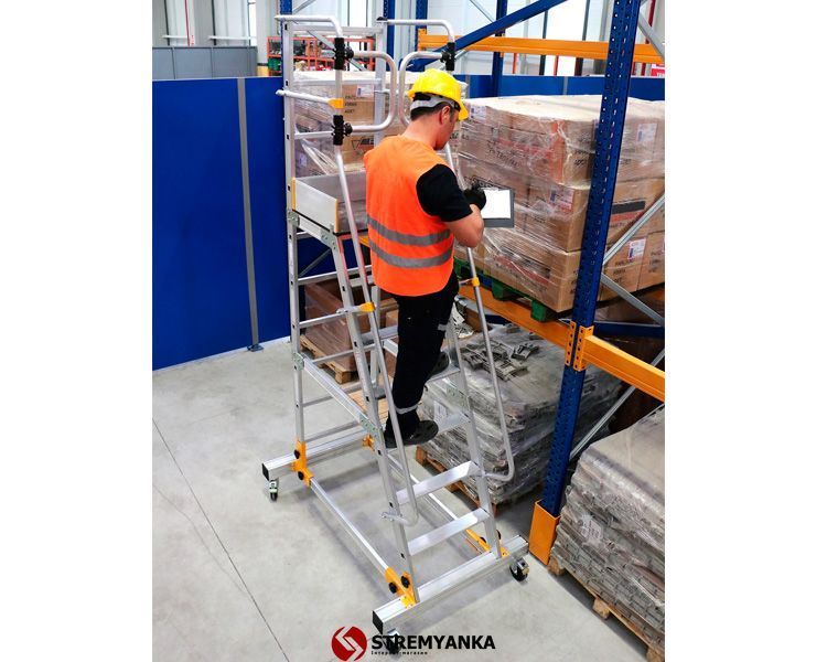 Пересувна драбина з платформою (2,0 м) VIRASTAR VISTA 7+1 RD0012 - 2,0 фото