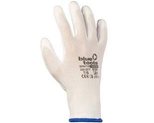 Стрейчеві рукавиці з поліуретановим покриттям BLUETOOLS Sensitive Standard (7" / S) (220-2217-07) 220-2217-07 фото