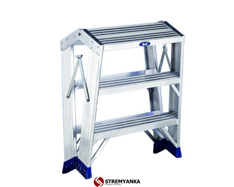 Двостороння стрем'янка-табурет SVELT PUNTO LARGE PLUS "S" 3 сходинки SPUNTOLPS3 фото