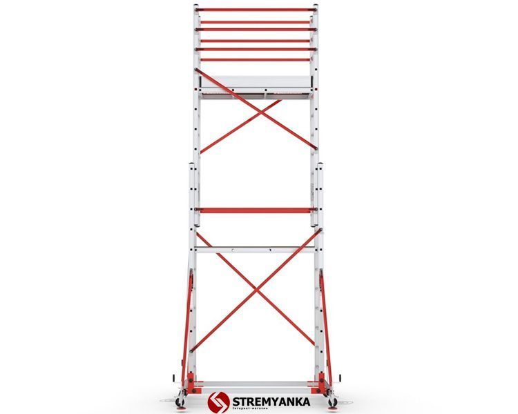Телескопическая вышка-тура VIRASTAR TELESAFE XL Premium 2x11 ступеней S006_XLN_PR фото