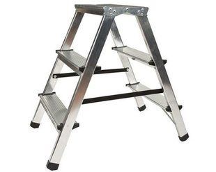 Двухсторонняя алюминиевая стремянка VIRASTAR Step Stool 2x3 ступеней DR125ALDD3 фото