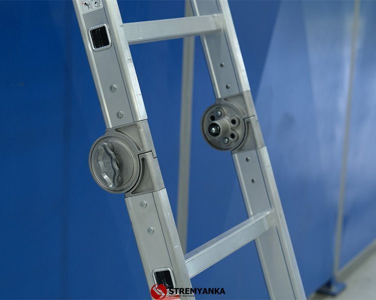 Шарнірна двосекційна драбина VIRASTAR 2x5 сходинок K3 фото