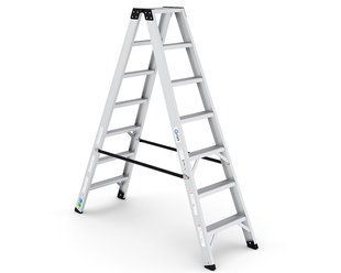 Двухсторонняя стремянка VIRASTAR EVEREST PRO 2x7 ступени EVR-PRO7 фото
