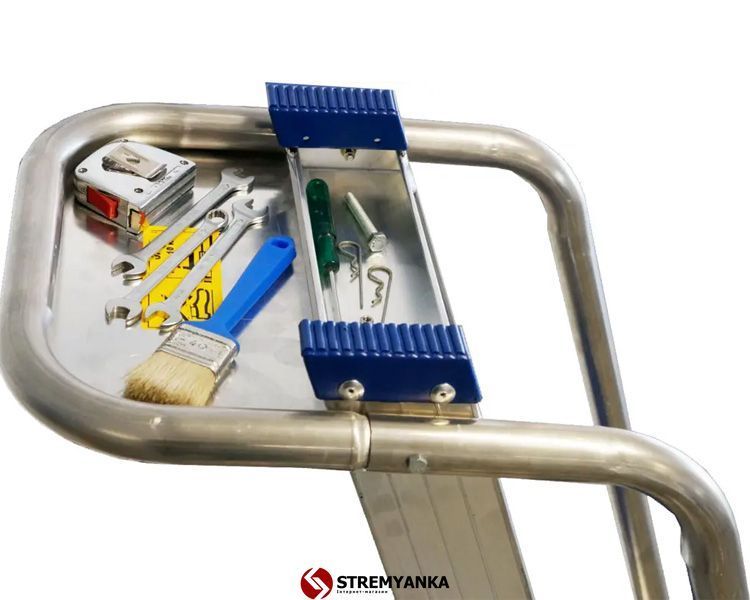 Алюмінієва стрем'янка SVELT REGINA VIP 8 сходинок SREGIVIP08 фото