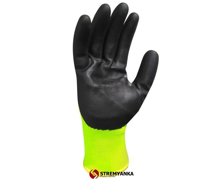 Рукавиці утеплені з нітриловим покриттям КВІТКА PRO Wintergrip Industrial (10" / XL) (110-1219-10-IND) 110-1219-10-IND фото