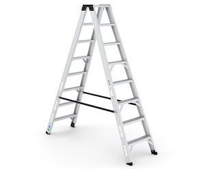 Двухсторонняя стремянка VIRASTAR EVEREST PRO 2x8 ступени EVR-PRO8 фото