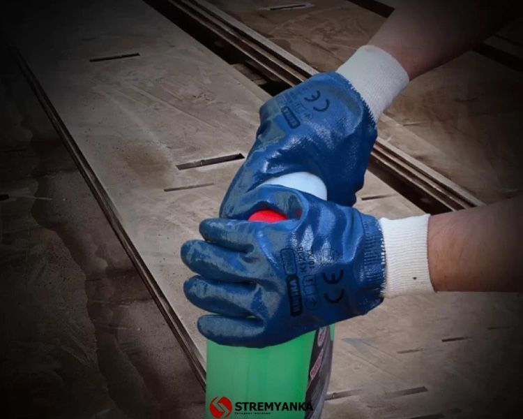 Рукавиці з нітриловим покриттям КВІТКА PRO Industrial (10" / XL) (110-1208-10) 110-1208-10 фото