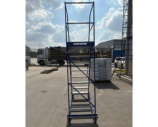 Драбина сталева складська пересувна H=1500 mm (без полиці) VWL1500-WS фото