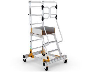 Пересувна драбина з платформою (1,0 м) VIRASTAR VISTA 3+1 RD0012 - 1,0 фото