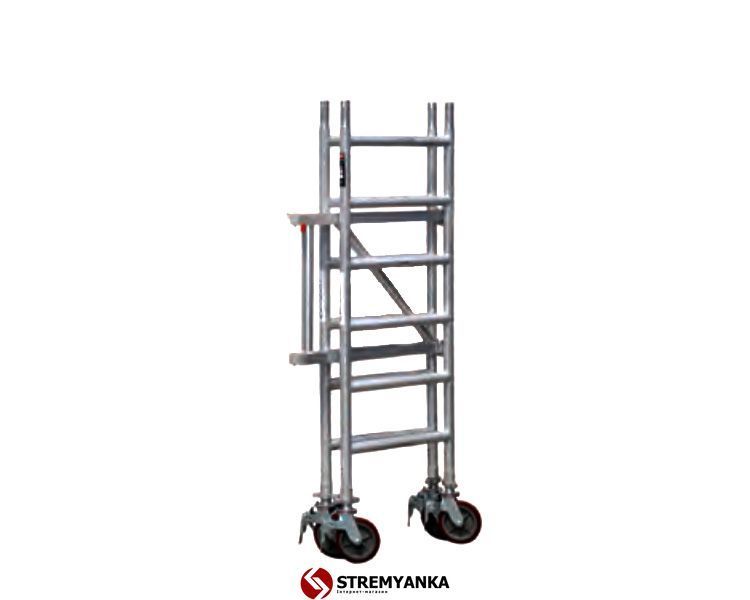 Профессиональная алюминиевая вышка-тура VIRASTAR (0,6x1,8 м) раб. высота 2,8 м S4400-1,0 фото