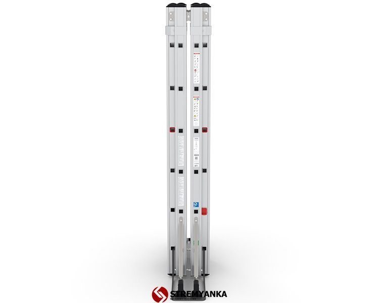 Двухсекционная телескопическая лестница VIRASTAR 2x6 ступеней TA002 фото
