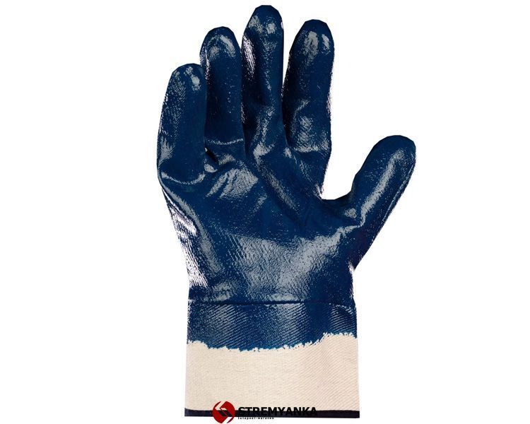 Рукавиці нітрилові з манжетою (крага) КВІТКА PRO Industrial (10" / XL) (110-1209-10-IND) 110-1209-10-IND фото