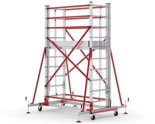 Телескопічна вишка-тура VIRASTAR TELESAFE XL Premium 2x10 сходинок S005_XLN_PR фото