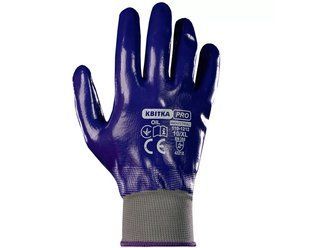 Рукавиці з нітриловим покриттям КВІТКА PRO OIL Industrial (10" / XL) (110-1212-10) 110-1212-10 фото