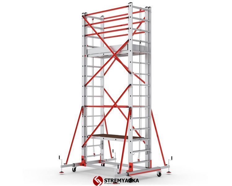 Телескопічна вишка-тура VIRASTAR TELESAFE XL Premium 2x10 сходинок S005_XLN_PR фото
