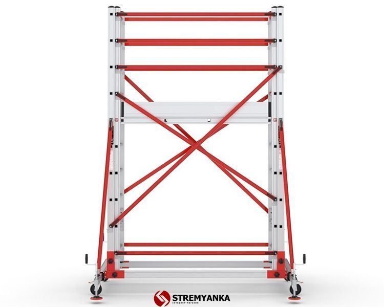 Телескопічна вишка-тура VIRASTAR TELESAFE XL Premium 2x10 сходинок S005_XLN_PR фото