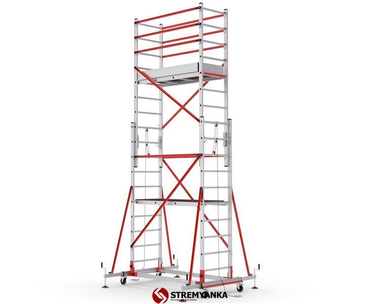 Телескопічна вишка-тура VIRASTAR TELESAFE XL Premium 2x10 сходинок S005_XLN_PR фото