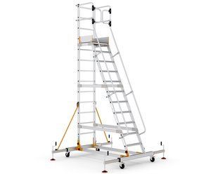 Пересувна драбина з платформою (3,0 м) VIRASTAR VISTA 11+1 RD0012 - 3,0 фото