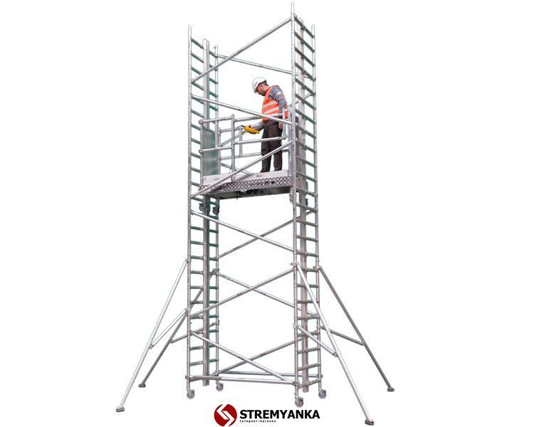 Алюминиевая вышка-тура с автоматическим подъемом платформы ALULIFT M 3м/213kg 300 M фото