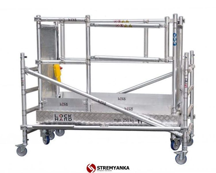 Алюминиевая вышка-тура с автоматическим подъемом платформы ALULIFT M 3м/213kg 300 M фото