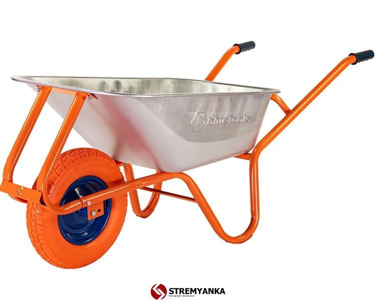 Тачка садовая BLUETOOLS Formula 1 Standard (90 л, 180 кг, PU) (220-4012) 220-4012 фото