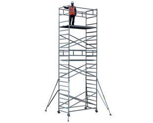 Профессиональная алюминиевая вышка-тура VIRASTAR (0,6x1,8 м) раб. высота 5,7 м S4400-3,9 фото