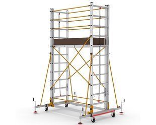 Телескопічна вишка-тура VIRASTAR TeleSafe XL 2x11 сходинок S006_XLN фото