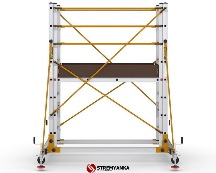 Телескопическая вышка-тура VIRASTAR TELESAFE XL 2x8 ступеней S004_XLN фото