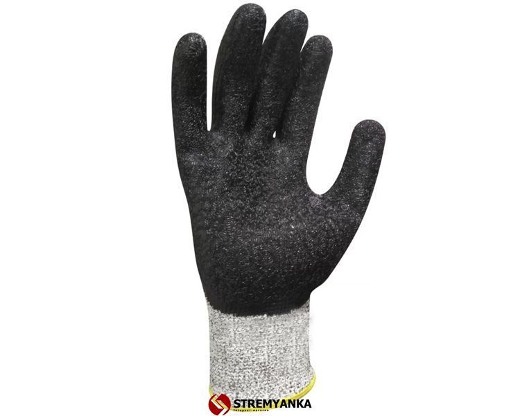 Рукавиці антипорізні з латексним покриттям КВІТКА PRO CutexGrip HPPE Industrial (10" / XL) (110-1223-10-IND) 110-1223-10-IND фото