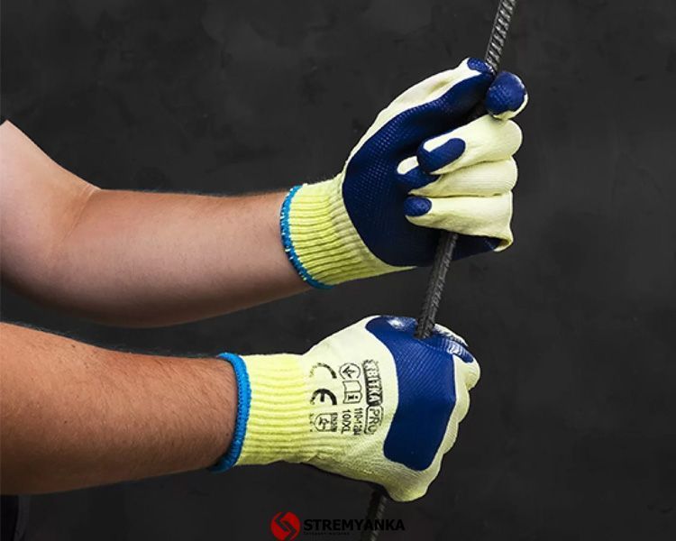 Перчатки с латексным покрытием для стекла КВІТКА PRO Expert (10" / XL) (110-1204-10-IND) 110-1204-10-IND фото