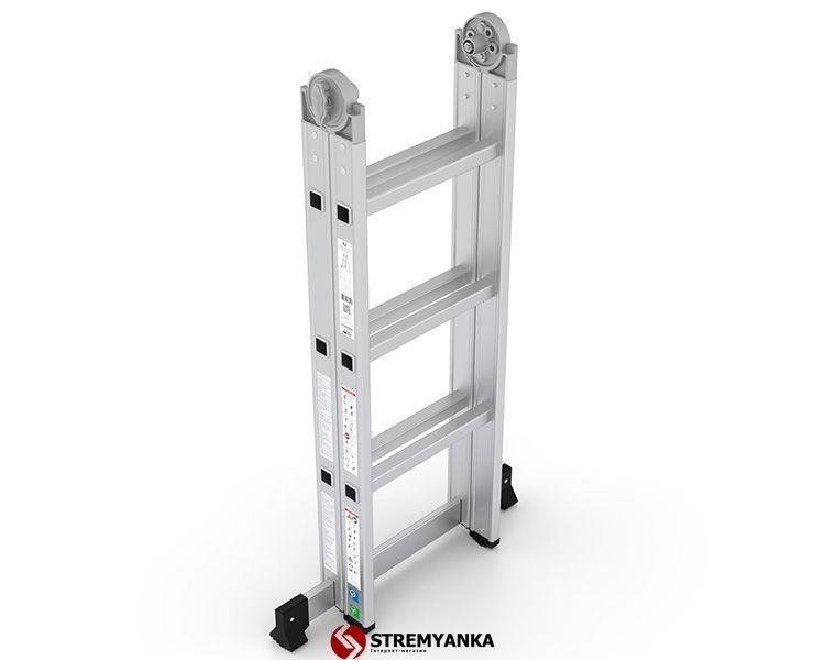 Шарнирная двухсекционная лестница VIRASTAR 2x3 ступени K2 фото