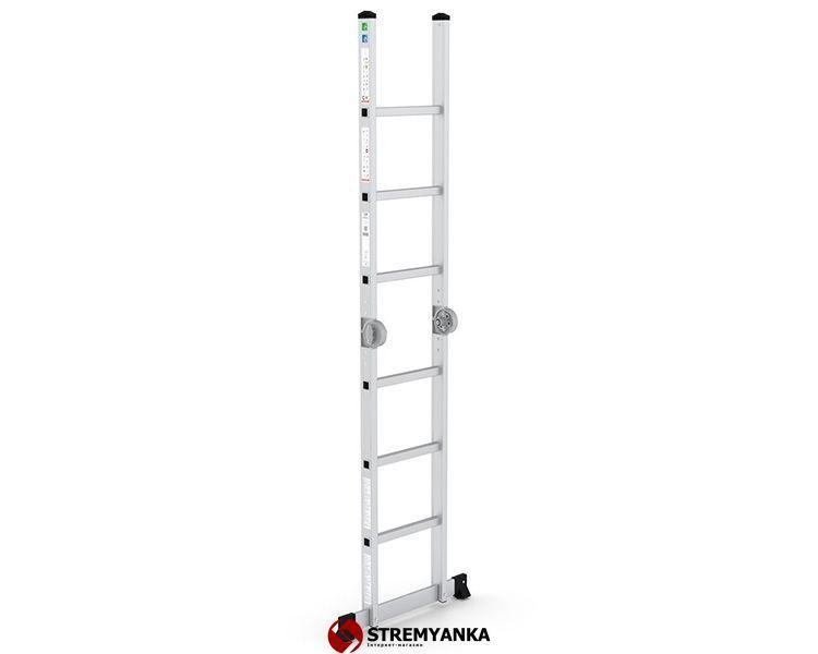 Шарнирная двухсекционная лестница VIRASTAR 2x3 ступени K2 фото