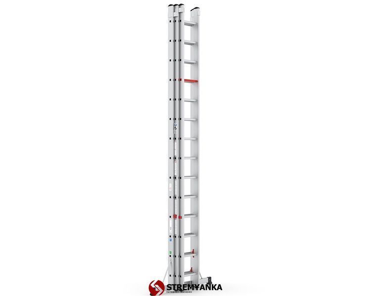 Приставная трехсекционная лестница Triomax Pro VIRASTAR 3x14 ступеней TS120 фото