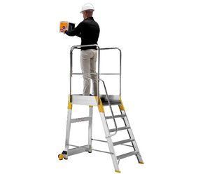 Драбина з платформою SVELT PALCO LIGHT 5 сходинок SPALCOL5 фото